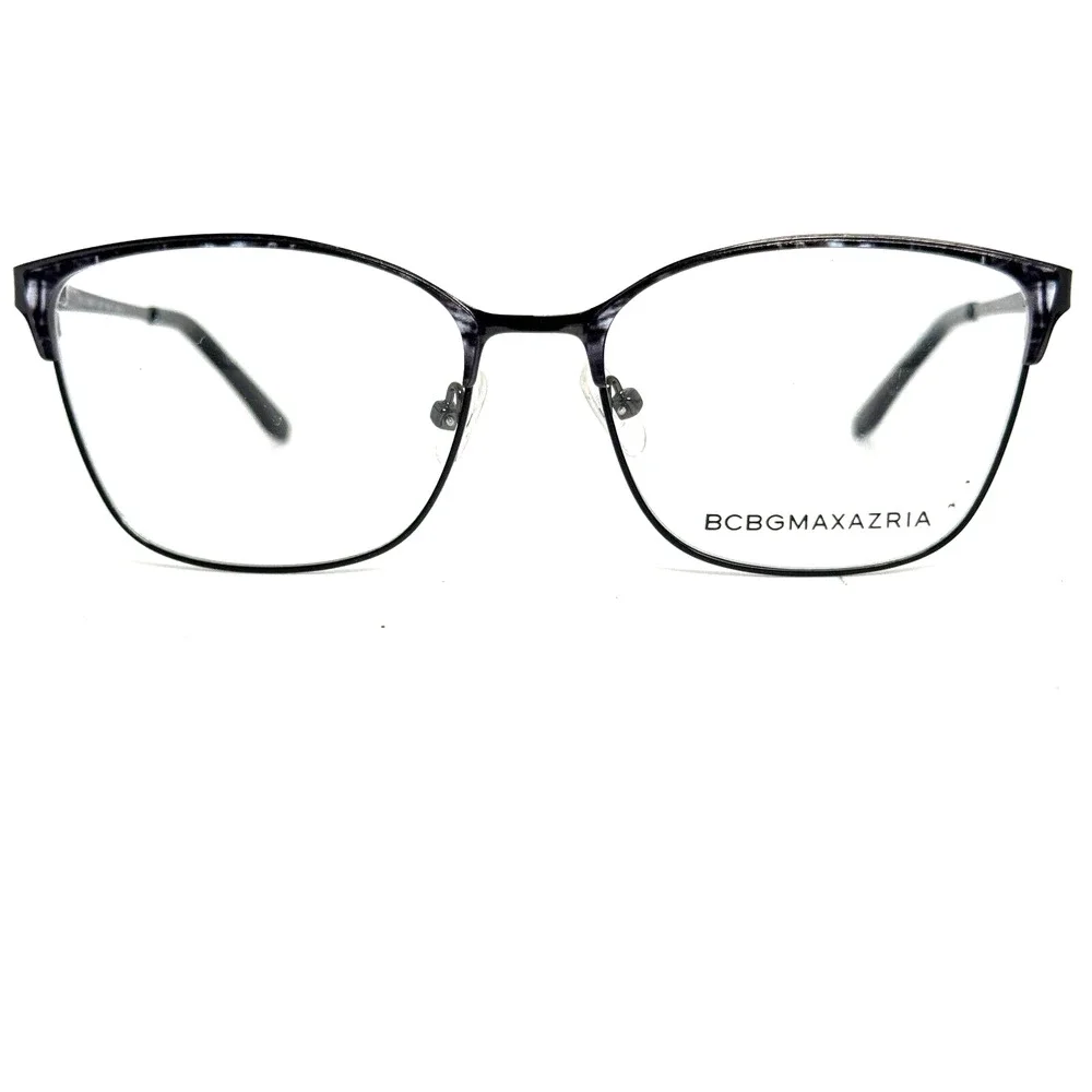 BCBG MAXAZRIA Rumi Black‎ Square Designer Eyeglasses Frames 52-16 130 H16804